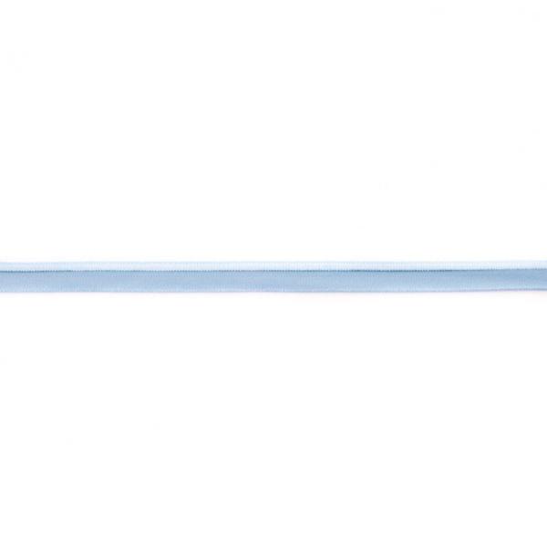 elastisches Glanz-Paspelband Blau